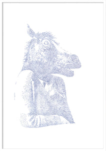 'Casual Horse' Risoprint